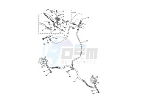 YFM RR RAPTOR 660 drawing FRONT MASTER CYLINDER