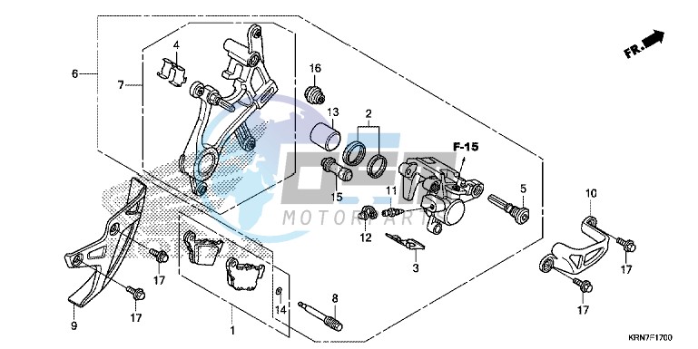 REAR BRAKE CALIPER