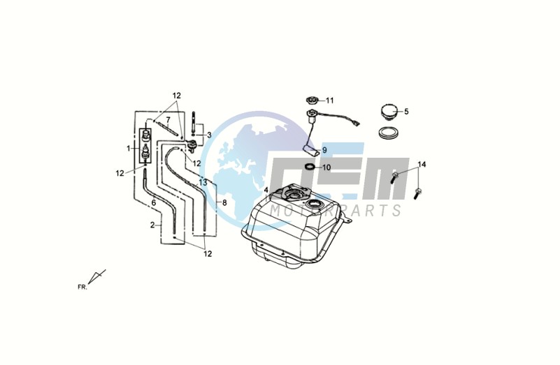 FUEL TANK - FUEL CUT