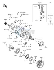 JET SKI ULTRA 310LX JT1500MGF EU drawing Crankshaft