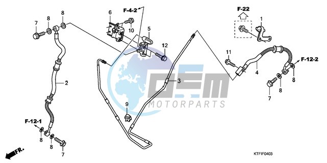 RR. BRAKE HOSE/BRAKE PIPE (SH1259/1509)