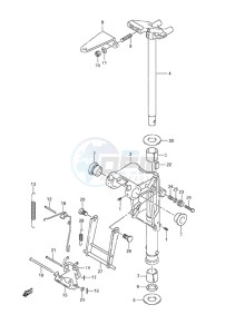 DF 9.9A drawing Swivel Bracket w/Remote Control