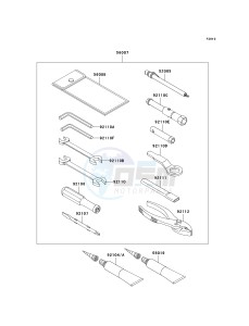 KRF 750 F [TERYX 750 4X4 NRA OUTDOORS] (F8F) C9FB drawing OWNERS TOOLS