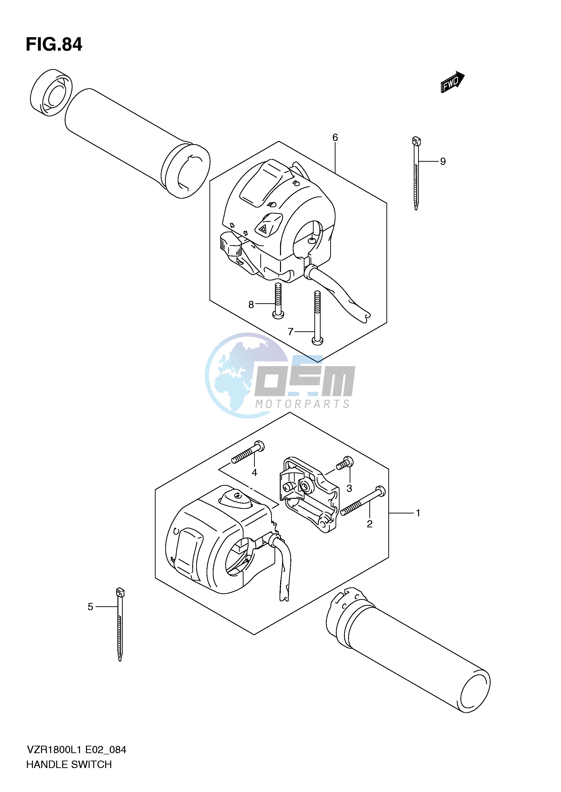 HANDLE SWITCH (VZR1800L1 E2)