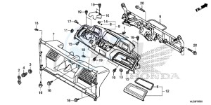 SXS700M2H Europe Direct - (ED) drawing INSTRUMENT PANEL