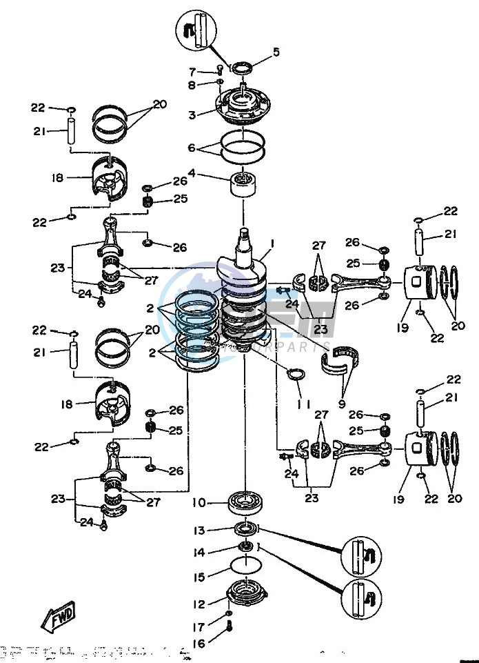 CRANKSHAFT--PISTON