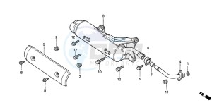 NSS250 drawing EXHAUST MUFFLER