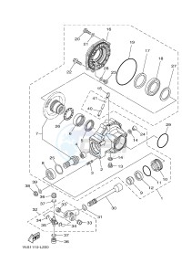 YFM350A YFM35GTXG GRIZZLY 350 2WD (B147) drawing DRIVE SHAFT