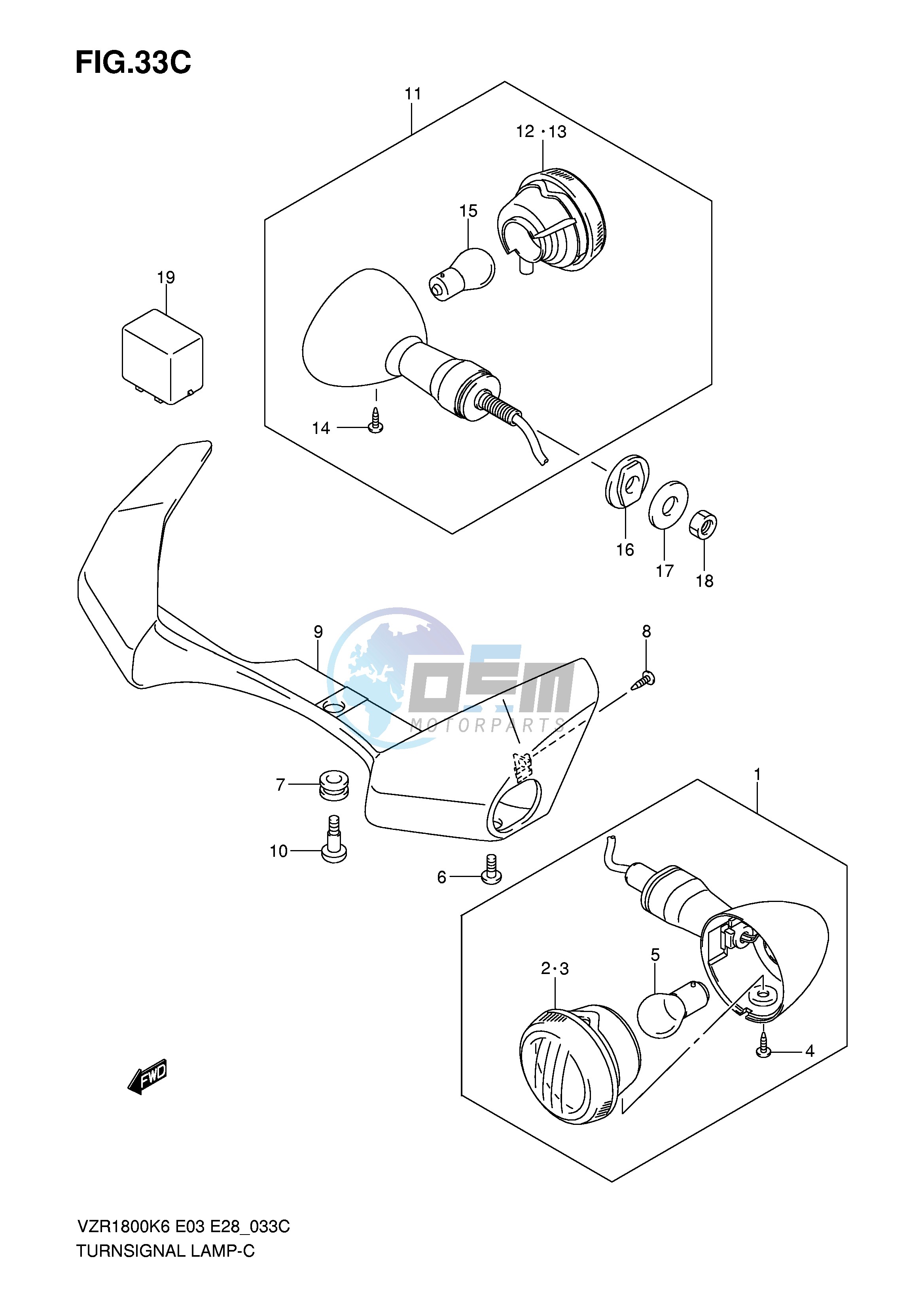 TURNSIGNAL LAMP (VZR1800ZK8 ZK9 ZL0)