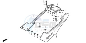 CB250 NIGHTHAWK drawing SIDE COVER