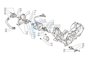 Ark LC Blue-Silver 125 drawing Flywh.magn. - Water pump