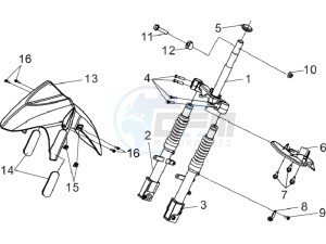 JET SPORT X R 25KMH 50 drawing FRONT FORK/ FRONT FENDER