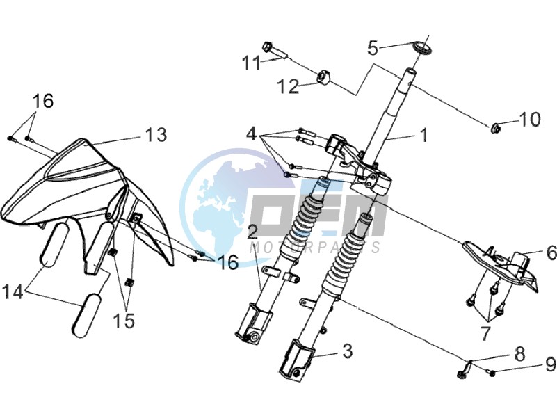 FRONT FORK/ FRONT FENDER