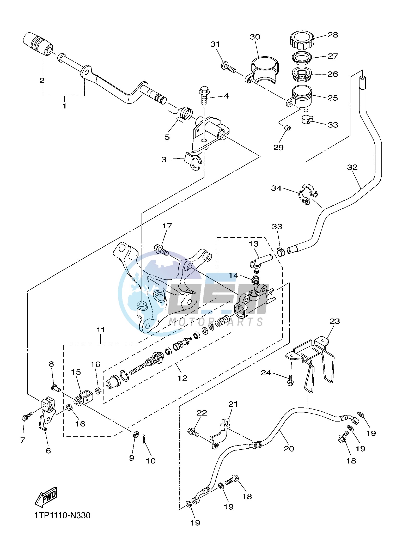 REAR MASTER CYLINDER