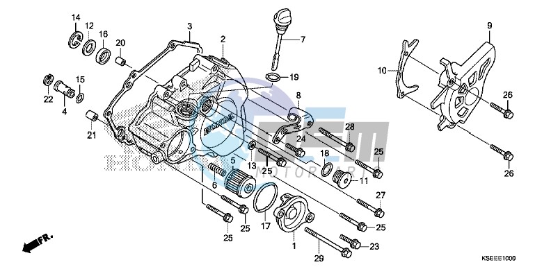 L. CRANKCASE COVER