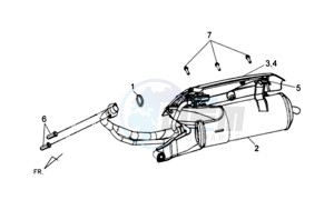 SYMPHONY SR 125 CH drawing EXHAUST