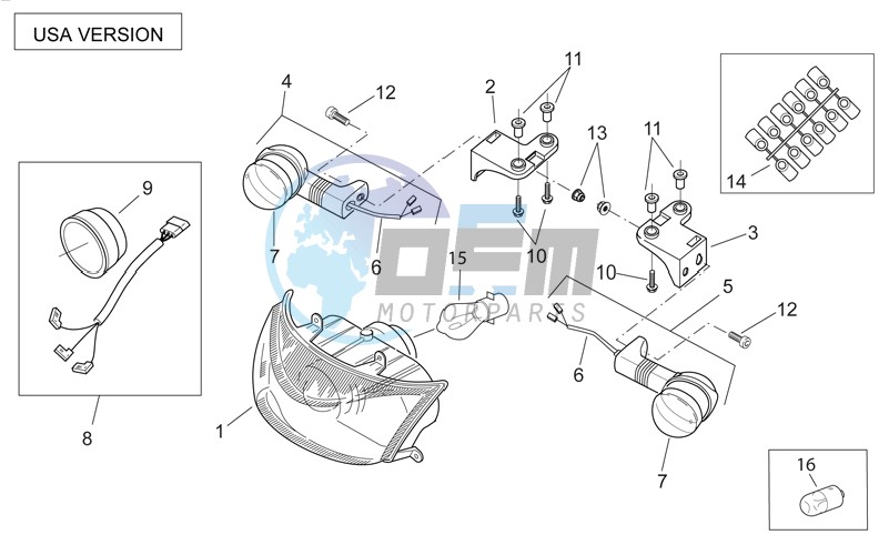 Front lights USA