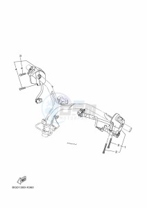 MWS155-A TRICITY 155 (BGD1) drawing HANDLE SWITCH & LEVER