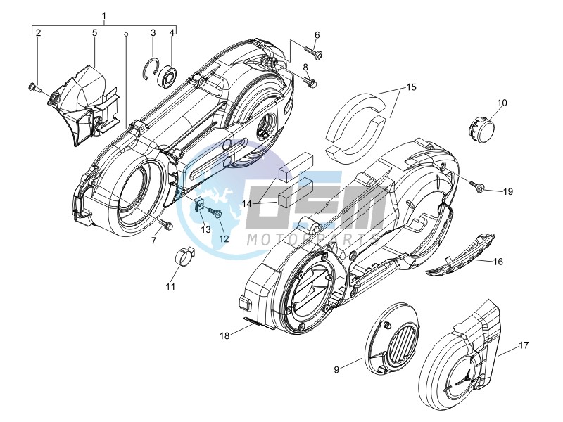 Crankcase cover - Crankcase cooling