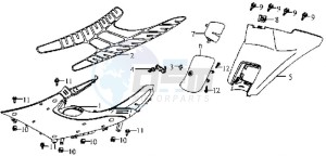 JET EURO X 50 drawing COWLING / FOOTREST