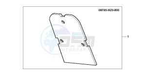 GL1500CT VALKYRIE drawing BACKREST TRIM