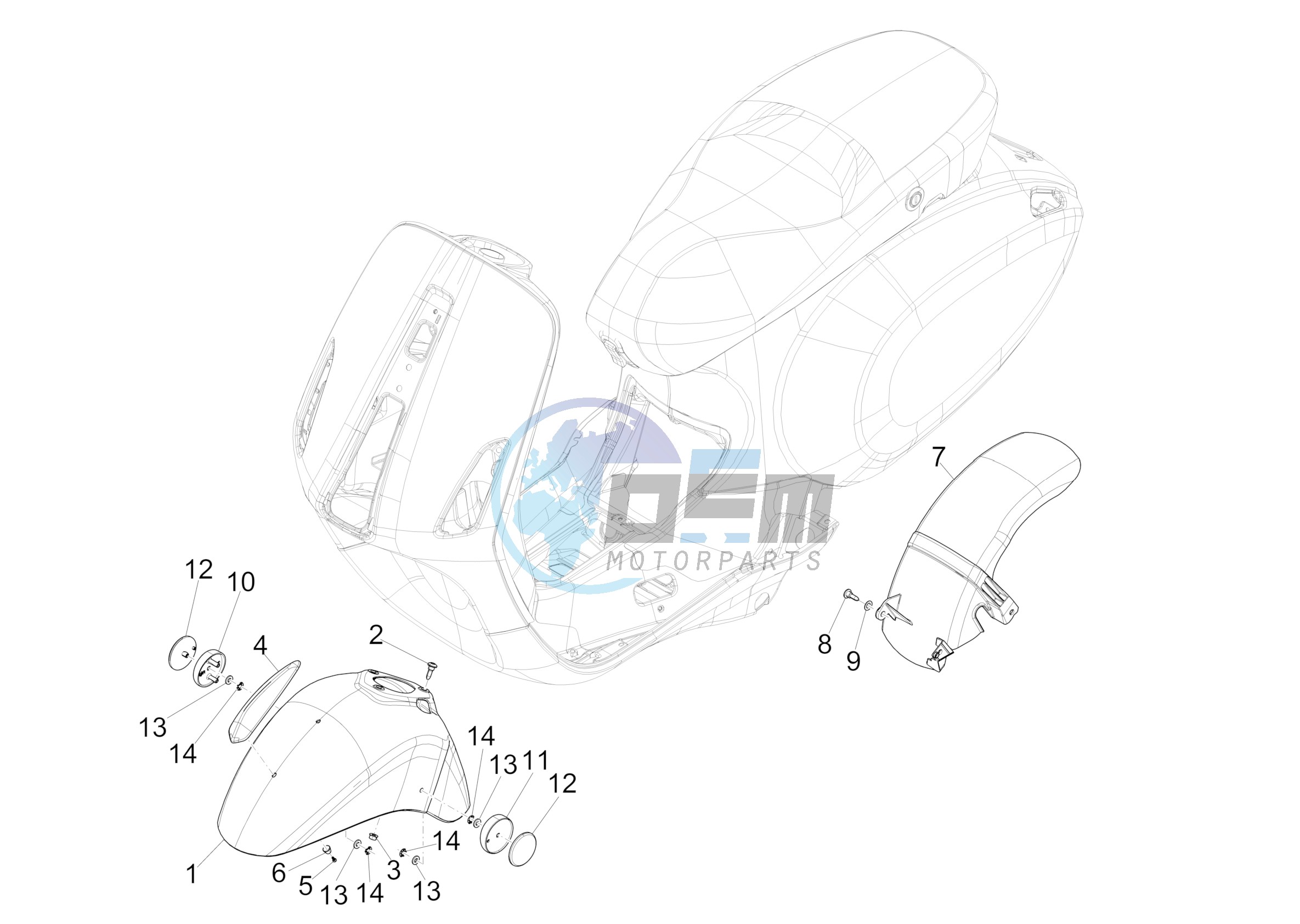 Wheel huosing - Mudguard