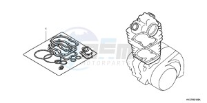 CBR250RB drawing GASKET KIT A