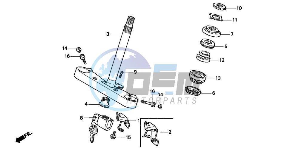 STEERING STEM (VT1100C2)