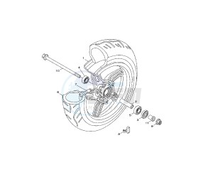 HW XENTER 150 drawing FRONT WHEEL