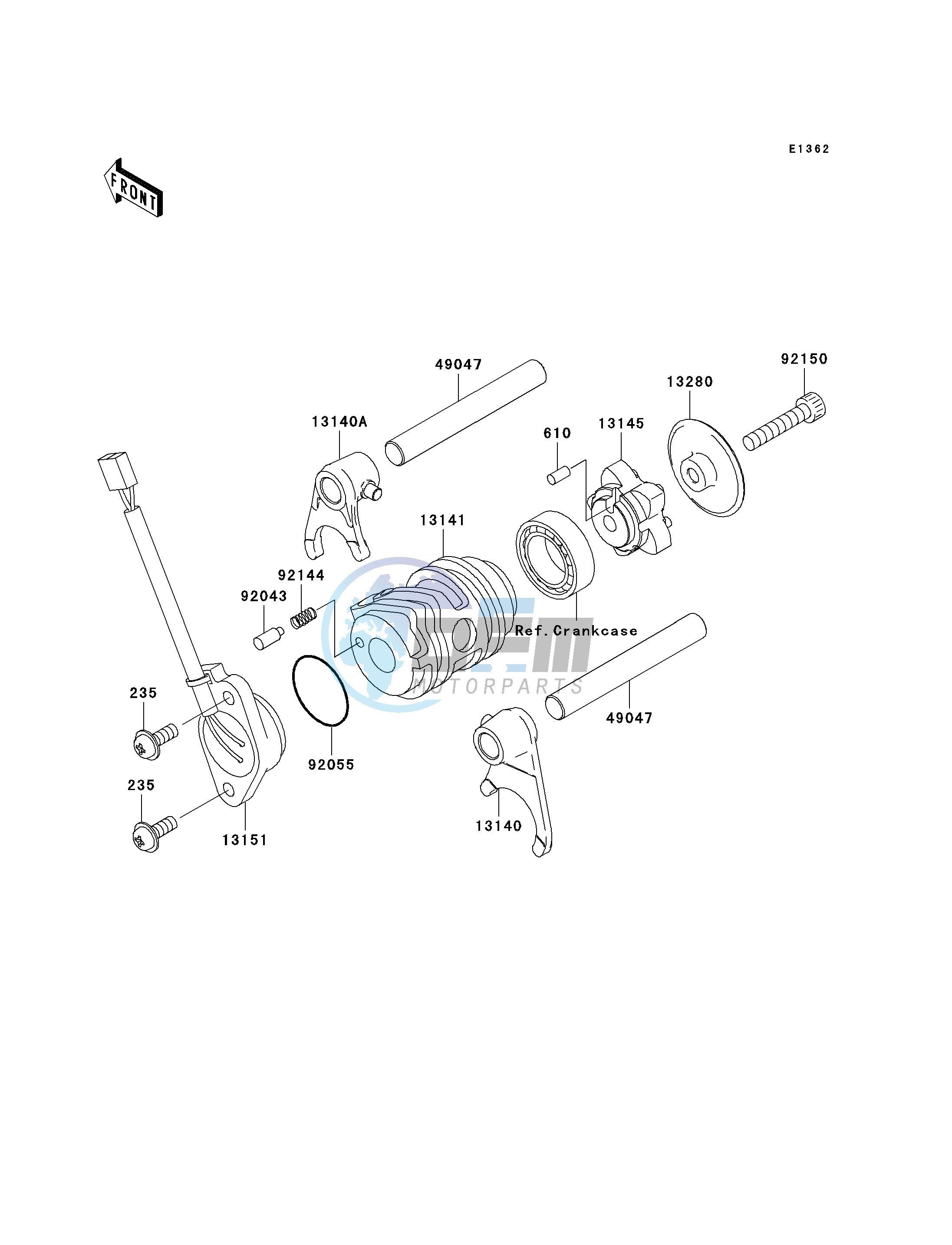 GEAR CHANGE DRUM_SHIFT FORK-- S- -