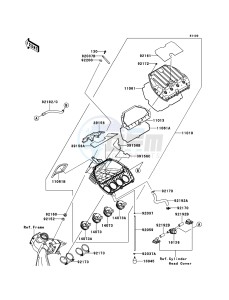 NINJA ZX-6R ZX600R9F FR GB XX (EU ME A(FRICA) drawing Air Cleaner