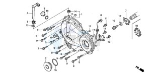 CBR600F drawing RIGHT CRANKCASE COVER