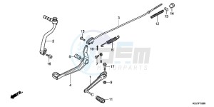 CRF100FC drawing PEDAL