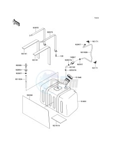 KRF 750 A [TERYX 750 4X4] (A8F) A8F drawing FUEL TANK