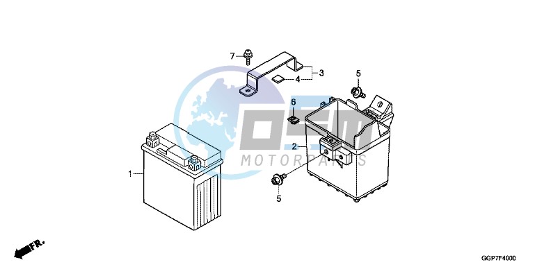 BATTERY (NSC50/MPD/WH)