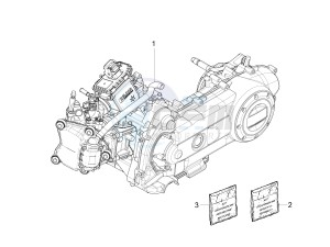 PRIMAVERA 50 4T 4V NOABS E2 (NAFTA) drawing Engine, assembly