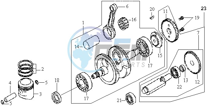 CRANKSHAFT / PISTON / PISTON RING