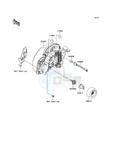 ER-6n ER650A8F GB XX (EU ME A(FRICA) drawing Headlight(s)