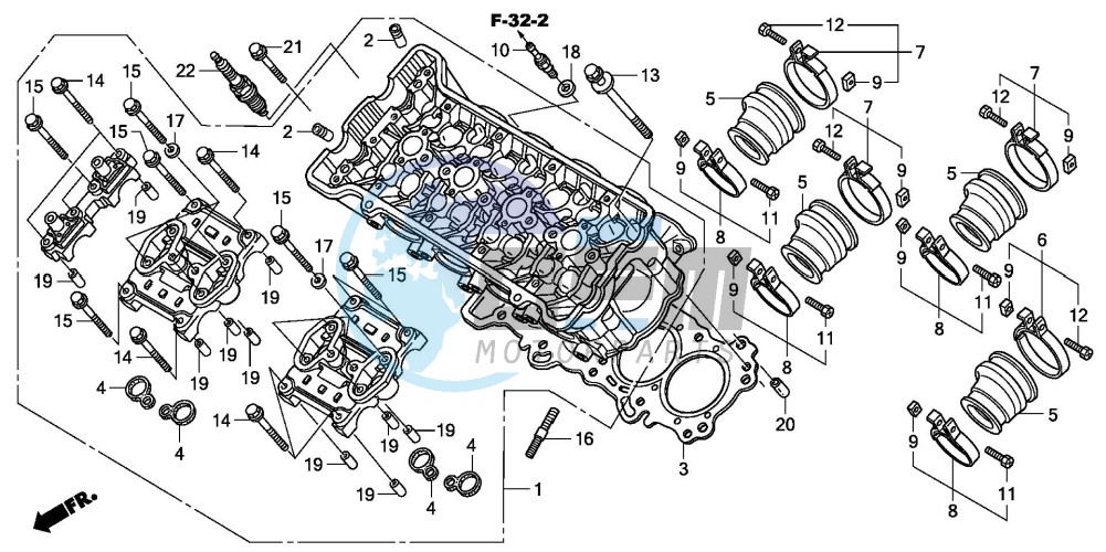 CYLINDER HEAD (CBF600S8/SA8/N8/NA8)