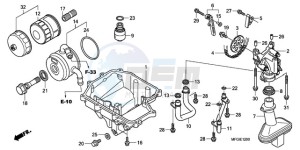 CB600FA3A UK - (E / ABS MKH ST) drawing OIL PAN/OIL PUMP