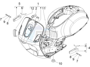 Granturismo 200 L drawing Frame - bodywork