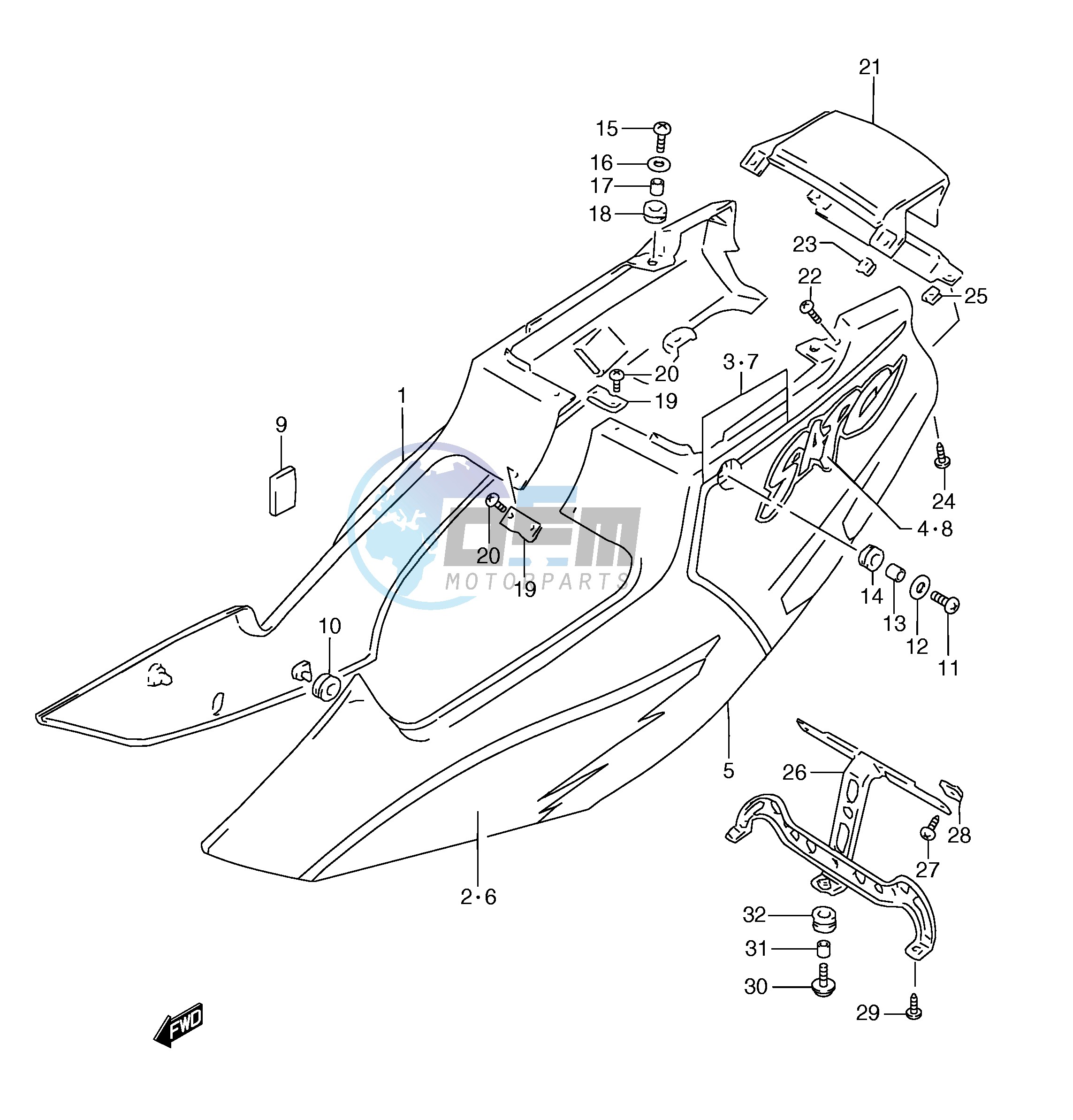 FRAME COVER (MODEL R T)