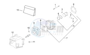 Gulliver 50 Air drawing Cilinder head