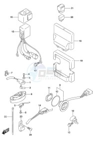 DF 250 drawing PTT Switch/Engine Control Unit SS Model