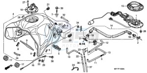 XL700VA9 Europe Direct - (ED / ABS) drawing FUEL TANK