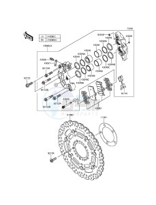 Z800 ZR800AFF FR GB XX (EU ME A(FRICA) drawing Front Brake