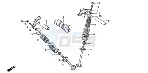 XR80R drawing CAMSHAFT