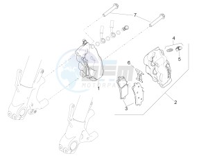 RSV4 1000 Racing Factory L.E. (EMEA, APAC) (AUS, CP, EU, GB, J, MAL, NZ, RI, VN) drawing Front brake caliper