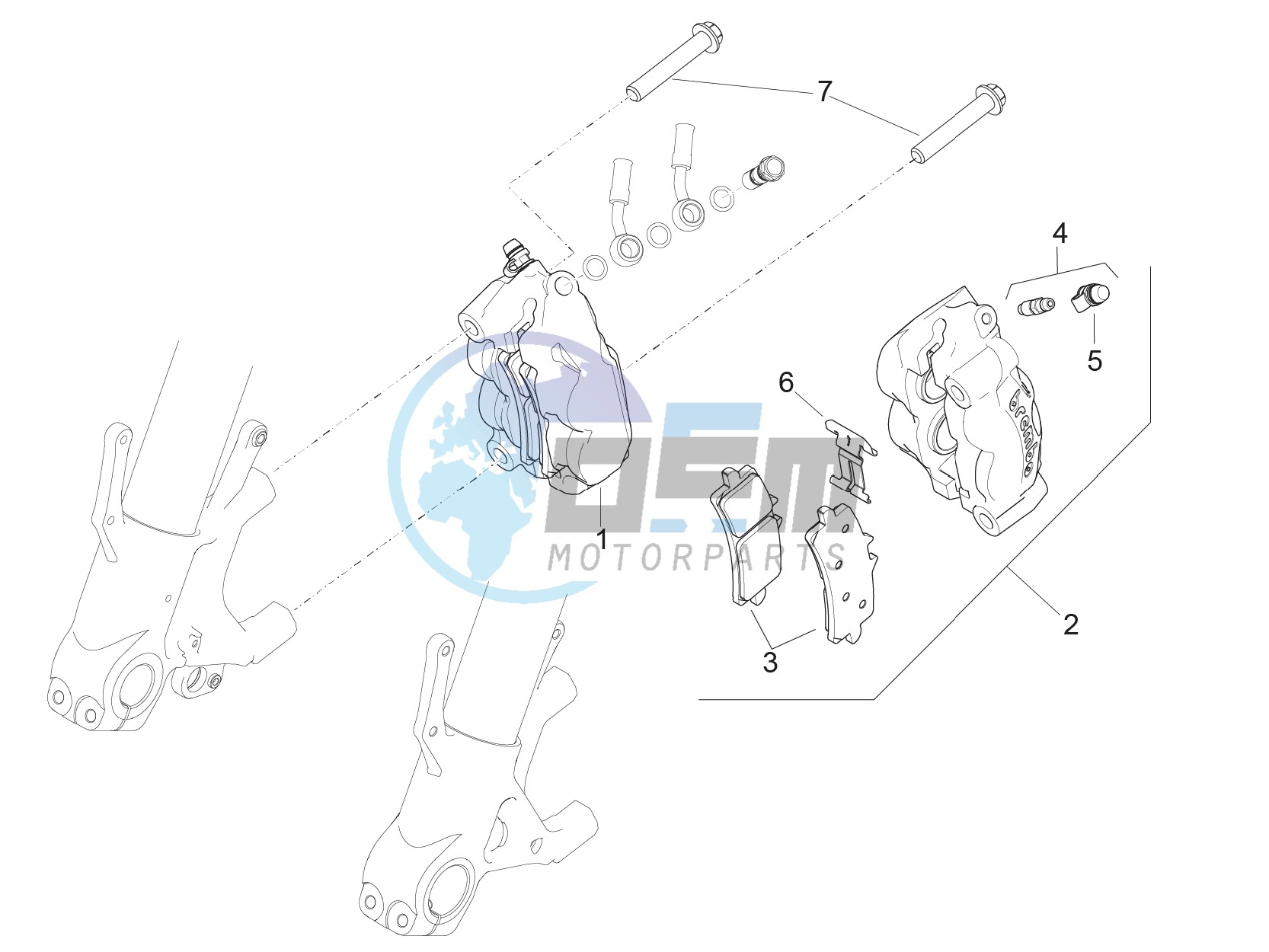 Front brake caliper