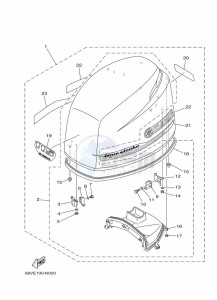 F115AETX drawing FAIRING-UPPER